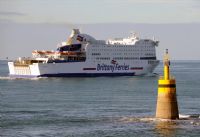 Embarquez sur l'Armorique, un des navires-croisières de la Brittany Ferries. Le samedi 29 juin 2013 à Morlaix. Finistere. 